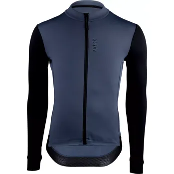 cyklistický dres FORCE zimní dres Endless dlouhý rukáv modrá/černá 3XL