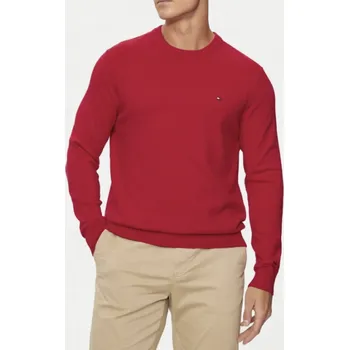 Pánský svetr Tommy Hilfiger Červený pánský svetr Premium Elegantní Bavlna Pěkný vel. M
