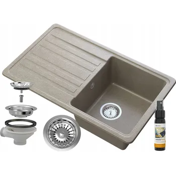 Granitový dřez Jednodřez Granitan LEMON, granitový hnědý