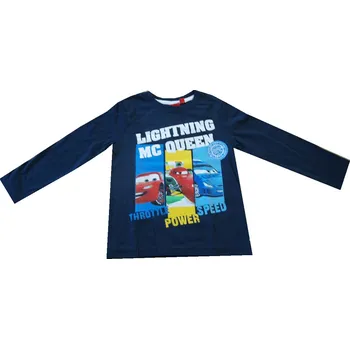 Chlapecké tričko Sun City Cart triko dlouhý rukáv modré Velikost: 8 roků