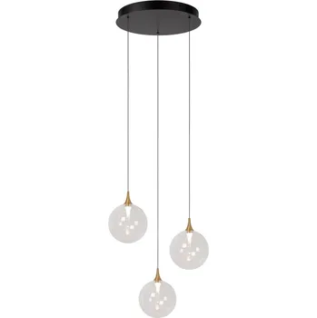 Lucide GISELA - Závěsné svítidlo - Ø 36 cm - LED - stmívatelné - 3x3,6W 2700K - Transparent