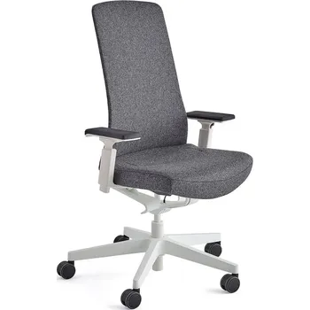 Kancelářská židle BELMONT, bílá, tmavě šedá