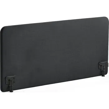 Paraván Stolový paraván ZONE, černé svorky, 1400X650x36 mm, potah Rivet, antracitově šedá