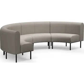 Pohovka Sedačka VARIETY, půlkruhová, vnitřní, potahová látka Blues CSII, taupe