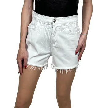 Dámské kraťasy Yes Pink Dámské bílé džínové kraťasy ALOHA Barva: Bílá, Velikost: S