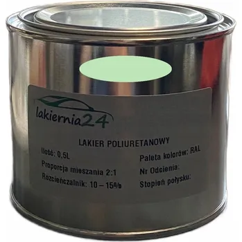 Lak na dřevo Barva průmyslová, polyuretanový lak polomatný 0,5l 2:1 RAL 6019