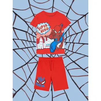 Sinsay - Souprava trička a kraťas Spider-Man - červená - 1463M-33X - 1463M-33X-140-2