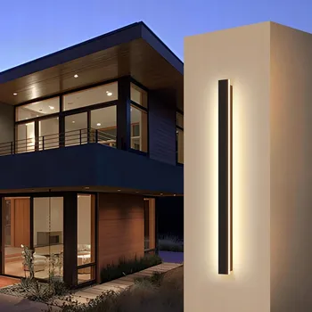 Nástěnné svítidlo LED Nástěnné Svítidlo Fasádní IP65 Černé 60CM 20W Teplá Bílá