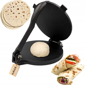 Lis na citrusy RUČNÍ LISOVACÍ ZAŘÍZENÍ NA TORTILLY, LITINOVÝ LIS NA PLACKY, PALAČINKY, KEBAB, 25 CM