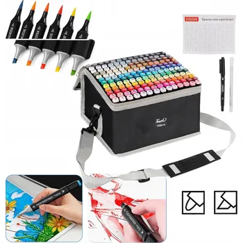 LIHOVÉ FIXY OBOUSTRANNÉ FIXY POPISOVAČE FIXY 168 BAREV