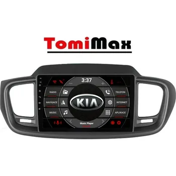 Autorádio TomiMax KIA Sorento Android 14 autorádio s WIFI, GPS, USB, BT HW výbava: 4 Core 2GB+32GB LOW - Model auta: KIA Sorento 2015-2019, Velikost obrazovky: Dotyková obrazovka: 10,1"
