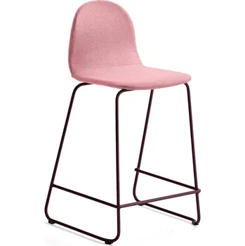 Jídelní židle Barová židle GANDER, výška sedáku 630 mm, polstrovaná, podzimní červeň