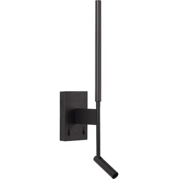 Nástěnné svítidlo Lucide FINAN - nástěnné svítidlo - LED - USB nabíječka - černé