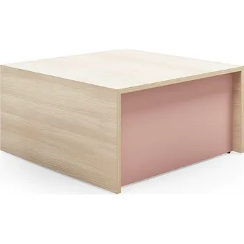 Křeslo Stupňovité sezení TOGETHER, 800x800x400 mm, jasan, tmavě růžová