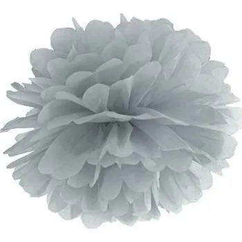 Obraz Bambule papírová dekorace šedá barva 25 cm