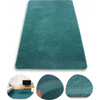 Koberec Koberec Měkký a Huňatý SWEET tyrkysový, mořský 100x100 cm