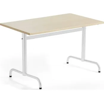 Jídelní stůl Stůl PLURAL, 1200x800x720 mm, akustická HPL deska, bříza, bílá