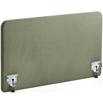 Paraván Stolový paraván ZONE, bílé svorky, 1200X650x36 mm, potah Rivet, zelenomodrá