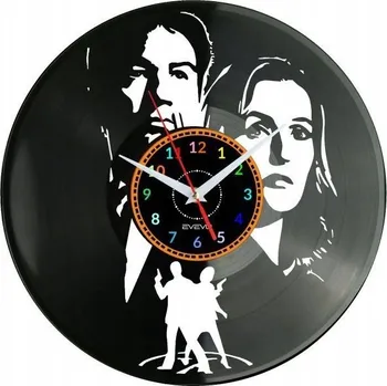 Hodiny Nástěnné hodiny s motivem TV seriálu - vinylová deska, moderní dekorace U