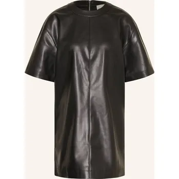 Oblečení a móda Calvin Klein Jeans Dámské Šaty V Koženém Vzhledu, černá, 38