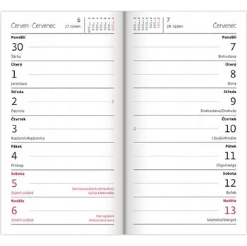 Diář Knižkový diář pro podnikatele 2025 Helma vícebarevný