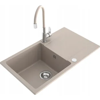 Granitový dřez Jednokomorový dřez Milo Castello granit béžový