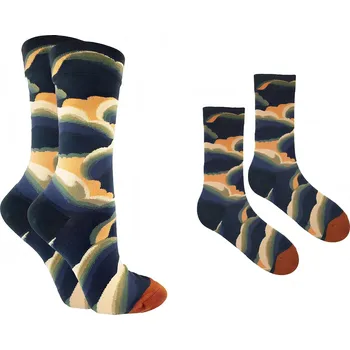 Dámské ponožky MARILYN Dámské Ponožky bavlna dlouhé SL F51 UMĚNÍ KRAJINA 36-40