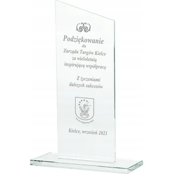 Obraz Skleněná soška s gravírováním 18,5 cm