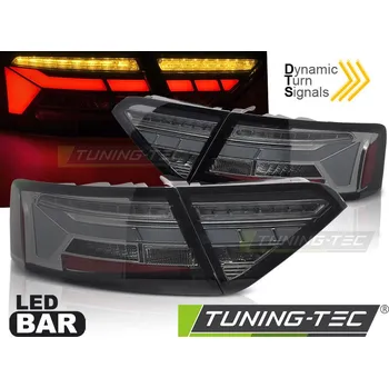 Cizojazyčná kniha LED BAR TAIL LIGHTS SMOKE SEQ fits AUDI A5 11-16 OEM BULB