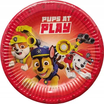 Talíř Talířky Procos Tlapková patrola 19,5 cm 12 ks