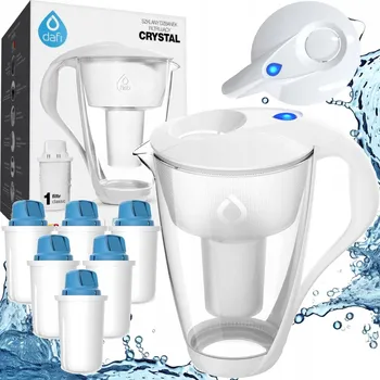 Filtrace vody Filtrační konvice konvice Dafi Crystal LED 2 l bílá