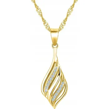 Náhrdelník ZLATÝ ŘETÍZEK , DÁMSKÝ ŘETÍZEK, STŘÍBRO PŘÍVĚSEK