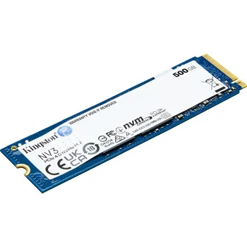SSD disk KINGSTON NV3 SSD 500GB / NVMe M.2 PCIe Gen4 / Interní / M.2 2280, SNV3S/500G