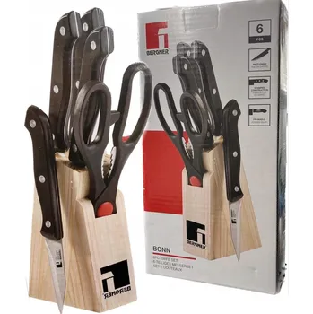 Kuchyňský nůž Sada nožů v bloku Bergner Bonn 5 ks