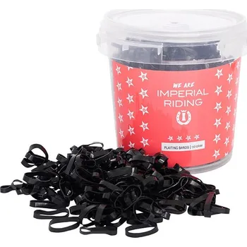 Čištění pro koně IMPERIAL RIDING Gumičky do hřívy Profi box, černé, 150 g
