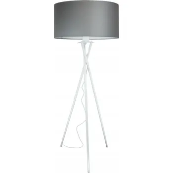 Stojací lampa Moderní stojací lampa šedé stínidlo 40cm, obývací pokoj, ložnice LED