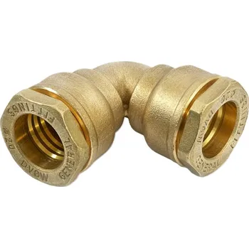 Instalatérský materiál Koleno svěrné - PE trubka General Fittings WO 20 x 20, mosaz