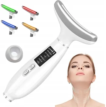 Masážní přístroj EMS VIBRAČNÍ SONICKÝ ZPEVŇUJÍCÍ MASÁŽNÍ PŘÍSTROJ PRO OBLIČEJ A KRK