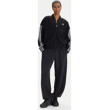 Dámská mikina adidas Mikina Holiday High Pile JM1891 Černá Loose Fit XS