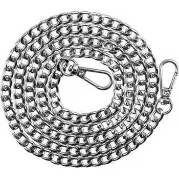 Bezpečnostní kamera DLOUHÝ, SILNÝ ŘETĚZ KE KALHOTÁM HIP-HOP, ŘETÍZEK NA HODINKY - STŘÍBRNÝ 120 CM