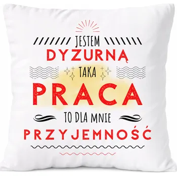 Polštář Polštář pro dozorce služby jako Dárek s potiskem bílý PoliDraw