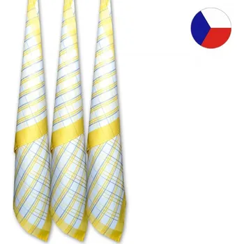 Utěrka Kuchyňské utěrky EXTRA Tradiční káro žluté 3ks