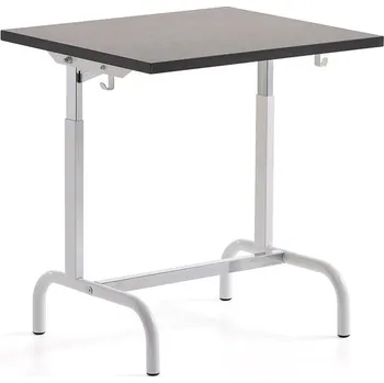 Zahradní lavice Školní lavice 182, linoleum, bílá/tmavě šedá