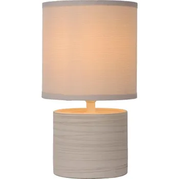 Lampička Lucide GREASBY - stolní lampa - Ø 14 cm - Krémová 47502/81/38