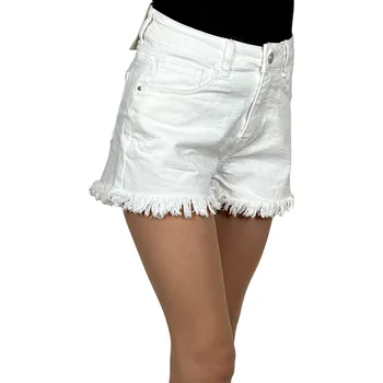 Dámské kraťasy Moon Girl Dámské bílé džínové kraťasy MONIKA Barva: Bílá, Velikost: M