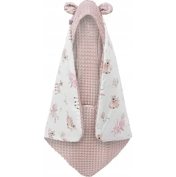 Dětská deka Deka - zavinovačka do autosedačky Jelen bavlna /minky 90x90 cm