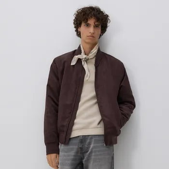 Pánský svetr Reserved - Strukturální svetr z bavlny - tělová - TA186-02X - TA186-02X-M