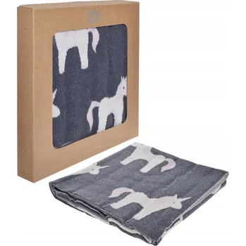 Dětská deka Dětská deka s jednorožcem 100% bavlna 80x100 cm