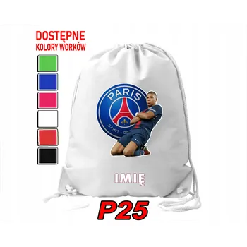 Školní sáček ŠKOLNÍ PYTEL NA TĚLOCVIK TRÉNINK NA BOTY, SPORTOVNÍ PRO FANOUŠKA KILIANA MBAPPÉHO, FOTBALISTY