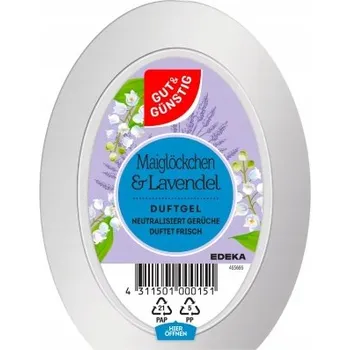 Vůně do bytu G&G EDEKA Osvěžovač vzduchu gel 150 g Levandule a Magnolie Německý DE